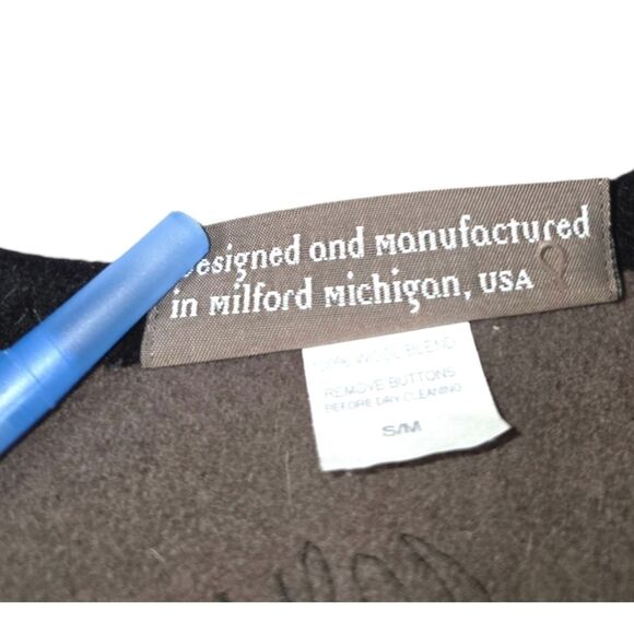 VINTAGE JENNIFER ARTCLOTHS WOOL VEST - Picture 4 of 7